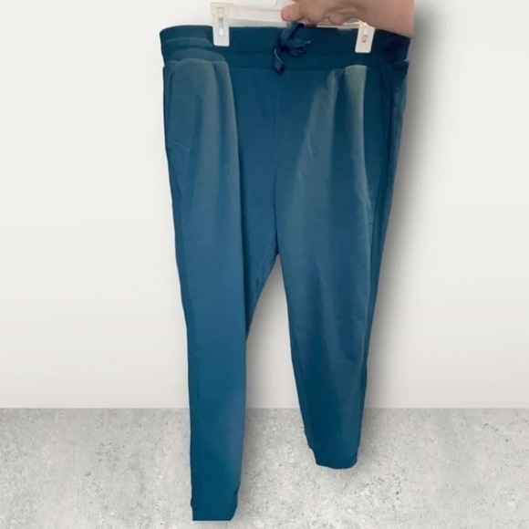 NWT - MEMBERS MARK XXL TEAL JOGGER ~ front pockets w/ drawstring & elastic waist - Picture 5 of 11